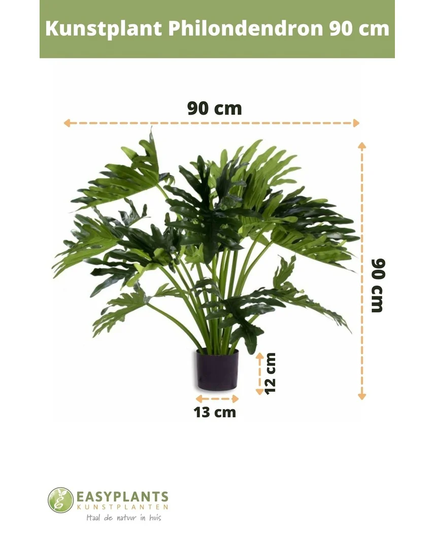 Künstliche Pflanze Philondendron 90 cm - Image 6